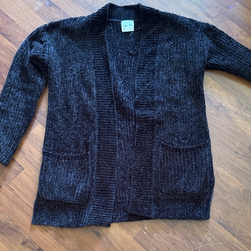 Hippie Rose Dark Brown Knit Sweater
